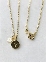 Image result for gold vermeil monogram necklace