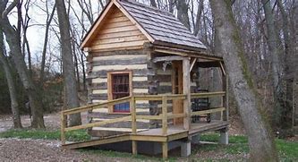 Image result for Small Log Cabin Home House Plans