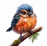 Image result for Drawing of a Bird On a Branch with a Colourful Background