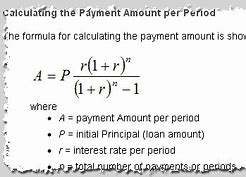 Image result for Loan Formula