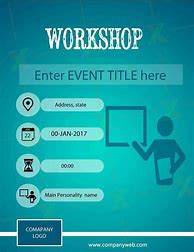 Image result for Posters Fro Workshops