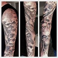 Image result for Evil Skull Sleeve Tattoos