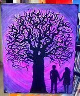 Image result for Halloween Tree Painting