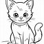 Image result for Easy Cat Coloring