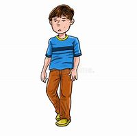 Image result for Walking Alone Boy Cartoon