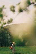 Image result for Woman Standing in Grassy Field with Flowers No Water Mark