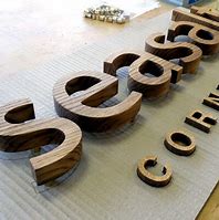 Image result for Wooden Signage Design