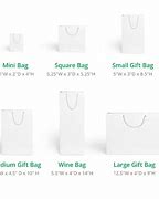 Image result for Gift Bag Sizes