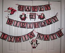 Image result for Minna Mouse Birthday Banner