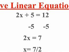 Image result for Easy Linear Equations