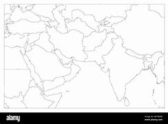 Image result for Blank Map of Middle Asia