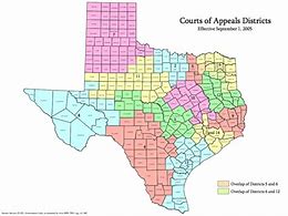 Image result for Texas District Court Map