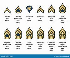 Image result for Current Enlisted Army Rank Insignia