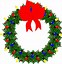 Image result for Holly Wreath Clip Art for Kids