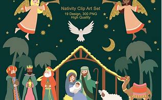 Image result for Christian Christmas Nativity Clip Art