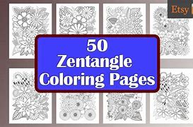 Image result for Free Printable Zentangle Coloring Pages Adult