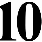 Image result for White Number 10