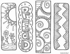 Image result for Printable Coloring Bookmarks PDF