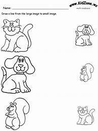 Image result for Preschool Size Worksheets