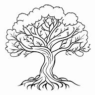 Image result for Angel Line Art Tree