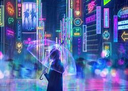 Image result for Anime Wallpaper Neon Glow