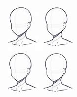 Image result for Anime Head Base Drawing