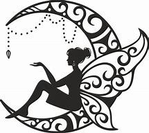 Image result for Fairy Moon Silhouette