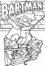 Image result for Bartman Coloring Pages