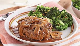 Image result for Hamburger Steak Gravy and Rice