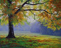 Image result for Fall Trees Acrylic Painting