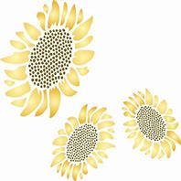 Image result for Sunflower Stencils for Painting