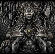 Image result for psychedelic art black and white