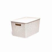 Image result for Wicker Storage Boxes