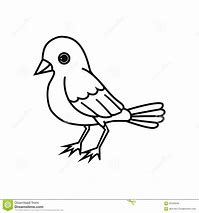 Image result for Black Outline of a Bird On a Branch