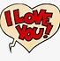 Image result for Heart with I Love You Clip Art