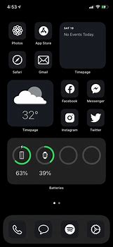 Image result for Minimal iPhone Home Screen