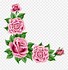 Image result for Free Pink Flower Border Clip Art