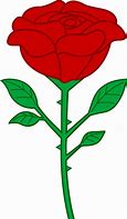 Image result for Red Rose Flower Clip Art