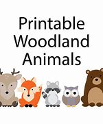 Image result for Printable Woodland Animal Bookmarks