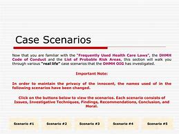 Image result for Case Scenario Examples