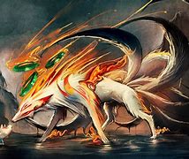 Image result for Naruto as Nine Tailed Fox