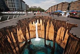 Image result for 3D Street Art From Different Angles