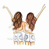 Image result for Best Friend Drawings with Quotes