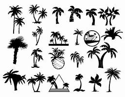 Image result for Easy Palm Tree Silhouette