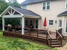 Image result for Small Patio Deck with a Roof Ideas