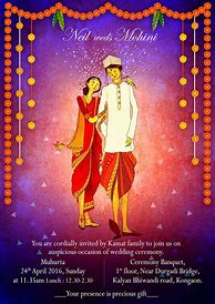 Image result for Indian Wedding Invitation Designs