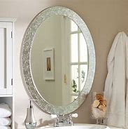 Image result for Oval Backlit Bathroom Mirror