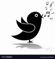 Image result for Bird Singing On Branch in Silhouette