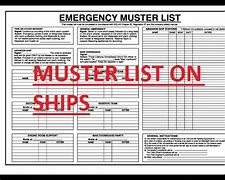 Image result for Sample of Muster List