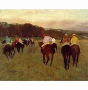 Image result for Edgar Degas Racehorses at Longchamp